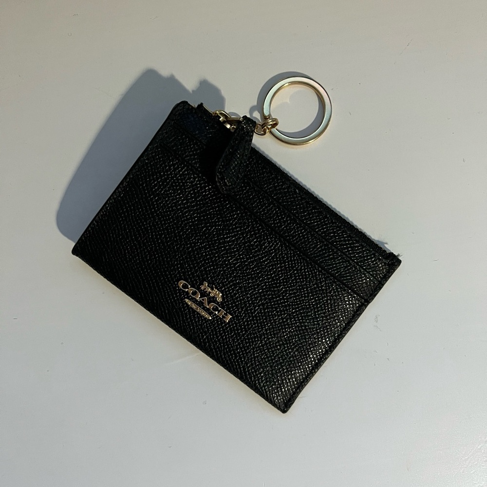 Coach skinny ID key chain card holder